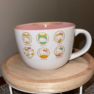 Sanrio Hello Kitty Zodiac Sings Oversized Ceramic Bowl/Mug 21 Oz Multicolor NEW